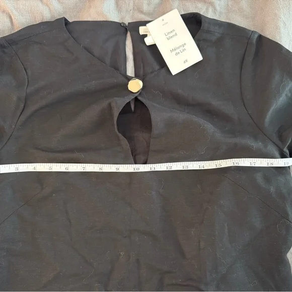 NWT Women’s H&M Linen Blend Dress Size Small - Picture 4 of 6